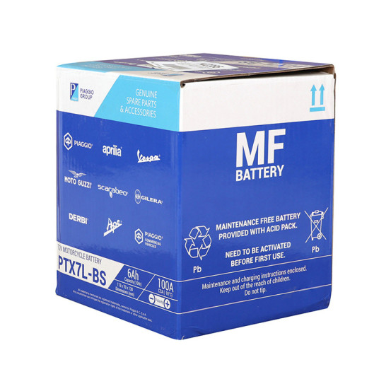 Batterie 12V 6AH PTX7L / BS origine Piaggio Liberty 50 / 125 I get 2015-2019