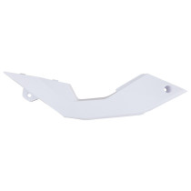 Cache / carenage droit blanc sous selle origine Aprilia 50 SX / RX 2014-2016