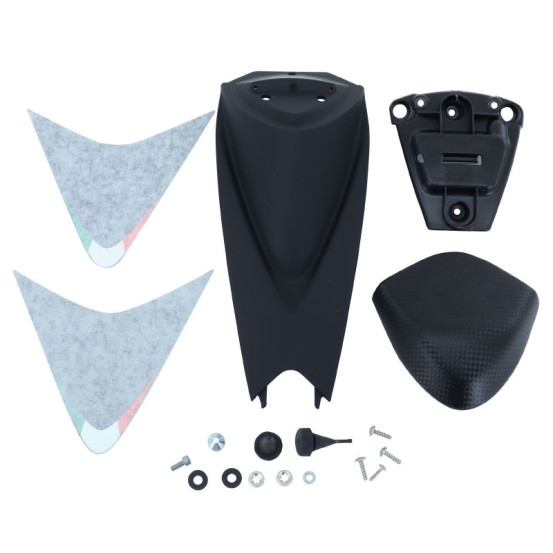 Capot de selle origine Piaggio pour Aprilia 50 / 125 RS4 2011-2016 noir