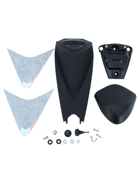 Capot de selle origine Piaggio pour Aprilia 50 / 125 RS4 2011-2016 noir