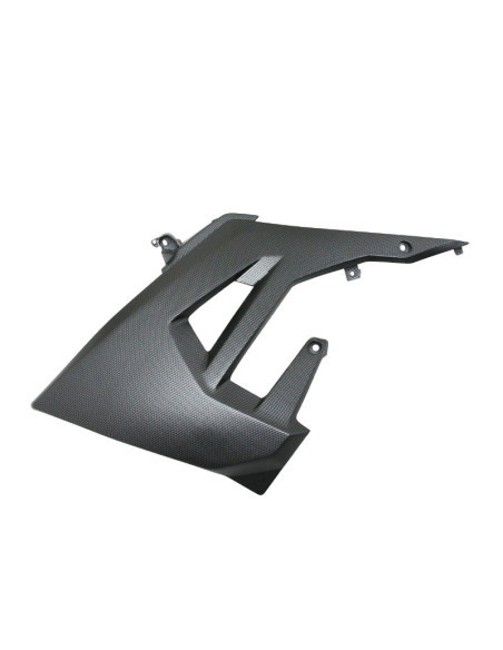 Carénage / déflecteur réservoir gauche origine Derbi 50 Senda SM / Gilera 50 SMT / RCR Aprilia 50 SX / RX deco carbone