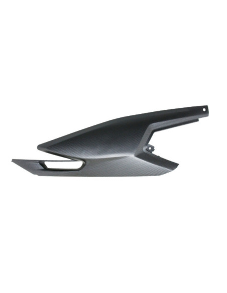 Carénage coque arrière droit origine Derbi 50 Senda / Gilera 50 SMT / RCR / Aprilia 50 SX / RX après 2018 deco carbone