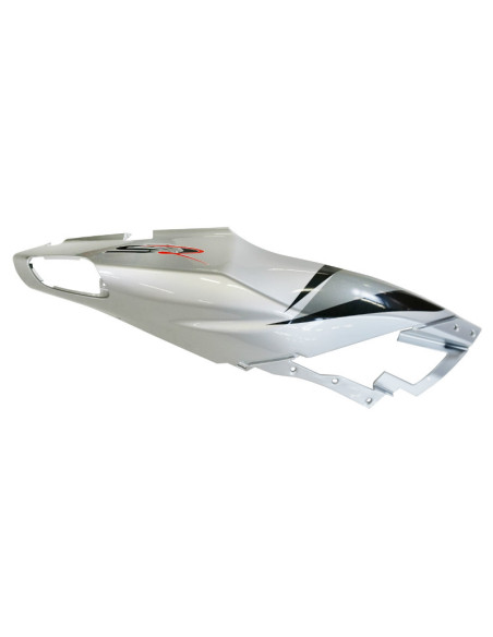 Carénage coque arrière gauche origine Piaggio Aprilia SR 2004-2009 argent