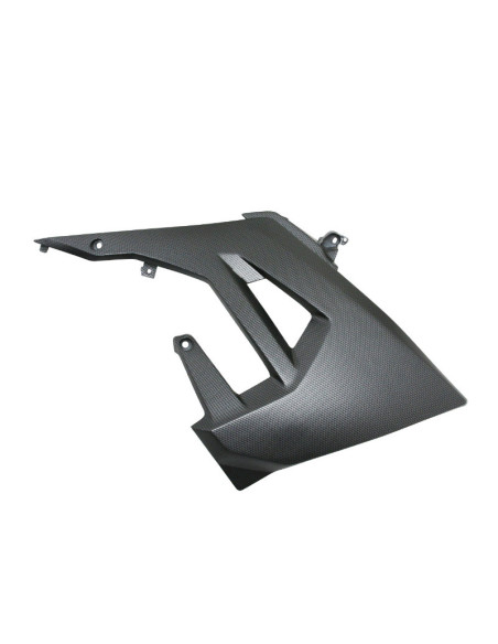 Carénage déflecteur réservoir droit origine Derbi 50 Senda SM / Gilera 50 SMT / RCR / Aprilia 50 SX / RX après 2018 carbone
