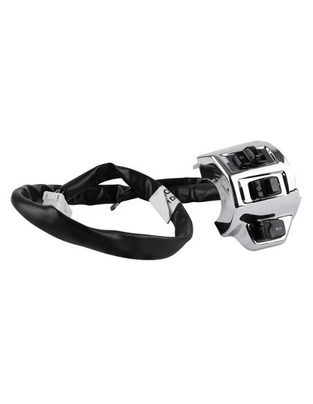Commodo / commutateur gauche chrome brillant origine Piaggio 50 Vespa Primavera / Sprint après 2016