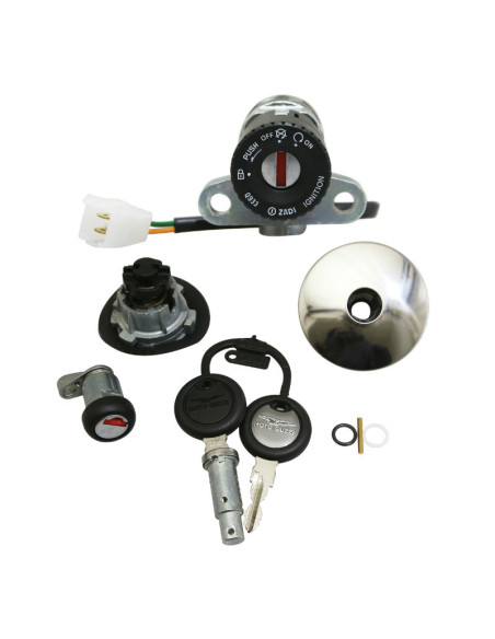Contacteur à clé / serrure complet origine Piaggio Moto Guzzi 750 V7 2008-2016