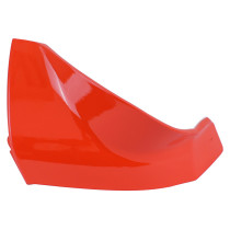 Couvercle / extérmité de spoiler gauche origine Piaggio 50 / 125 Vespa Primavera / Sprint après 2013 orange 974