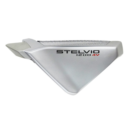 Extension carénage gauche origine Piaggio Moto Guzzi 1200 Stelvio argent 2008-2010