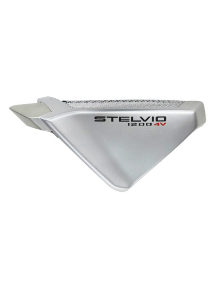 Extension carénage gauche origine Piaggio Moto Guzzi 1200 Stelvio argent 2008-2010