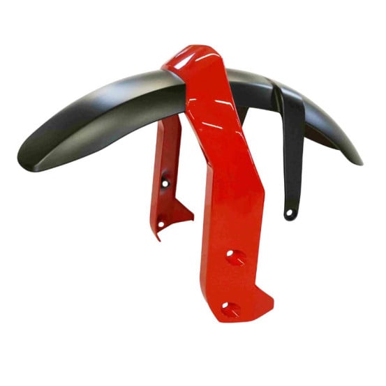 Garde boue avant origine Piaggio Moto Guzzi 1200 Stelvio rouge / gris 2008-2010