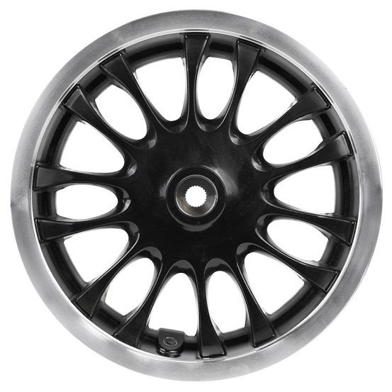 Jante / roue arrière origine Piaggio 50 / 125 Vespa S gris titane 742 / B 2007-2012