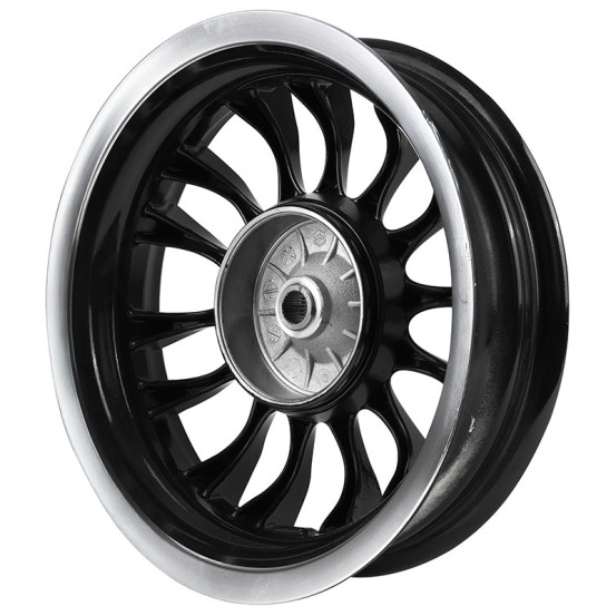 Jante / roue arrière origine Piaggio 50 / 125 Vespa S gris titane 742 / B 2007-2012