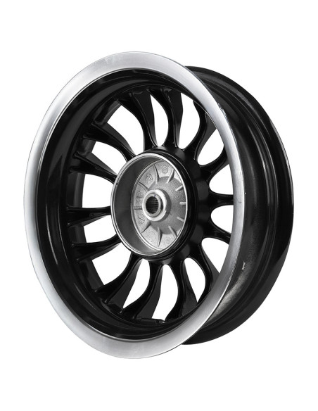 Jante / roue arrière origine Piaggio 50 / 125 Vespa S gris titane 742 / B 2007-2012