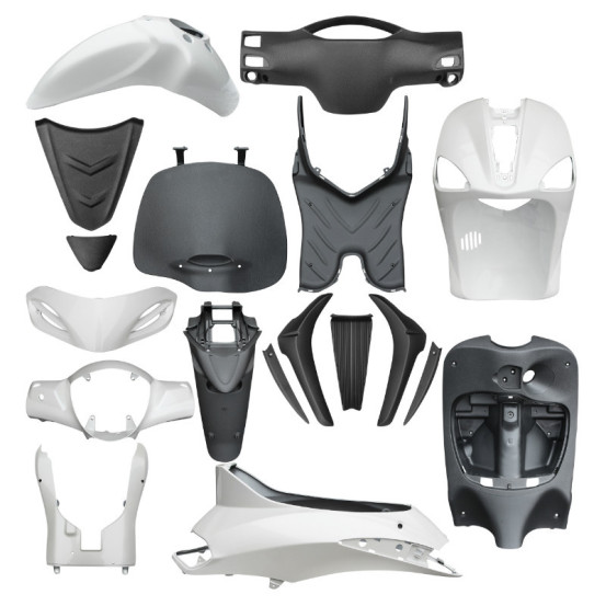 Kit carrosserie / carénage scoot origine Piaggio 50 / 125 Liberty 2009-2013 blanc