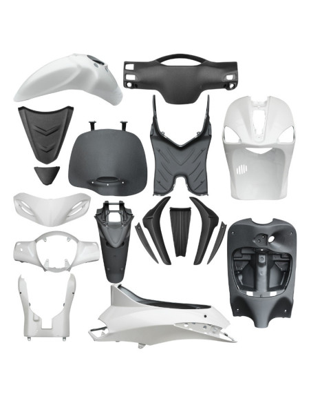 Kit carrosserie / carénage scoot origine Piaggio 50 / 125 Liberty 2009-2013 blanc