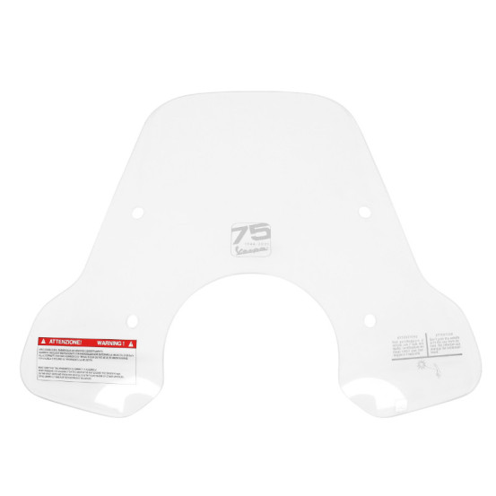 Pare brise haut origine Piaggio 50 / 125 Vespa Primavera après 2020 transparent