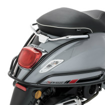 Protection coque arrière origine Piaggio 50 / 125 Primavera / Sprint noir mat
