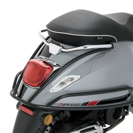 Protection coque arrière origine Piaggio 50 / 125 Primavera / Sprint noir mat