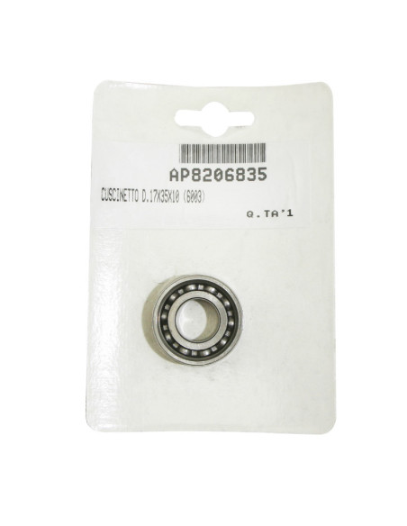 Roulement (17x35x10) arbre de transmision origine Piaggio Aprilia 50 Sonic 1998-2008