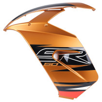 Tablier avant gauche origine Piaggio 50 SR Aprilia 2010-2014 orange cuivre 2
