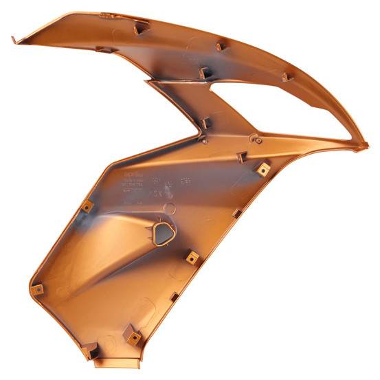 Tablier avant gauche origine Piaggio 50 SR Aprilia 2010-2014 orange cuivre