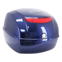 Top case 32L origine Piaggio 50 / 125 Vespa LX après 2005 / Vespa PX après 2001 bleu nuit 222/A
