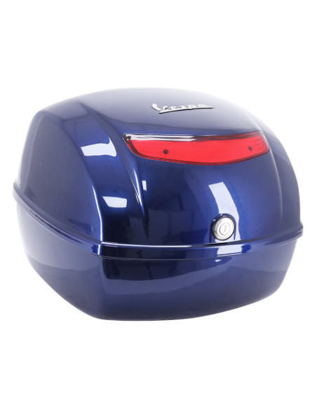 Top case 32L origine Piaggio 50 / 125 Vespa LX après 2005 / Vespa PX après 2001 bleu nuit 222/A