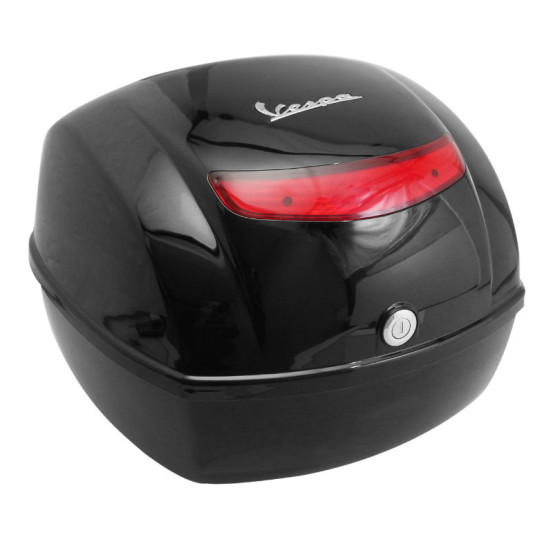 Top case 32L origine Piaggio 50 / 125 Vespa LX après 2005 / Vespa PX après 2007 noir 94