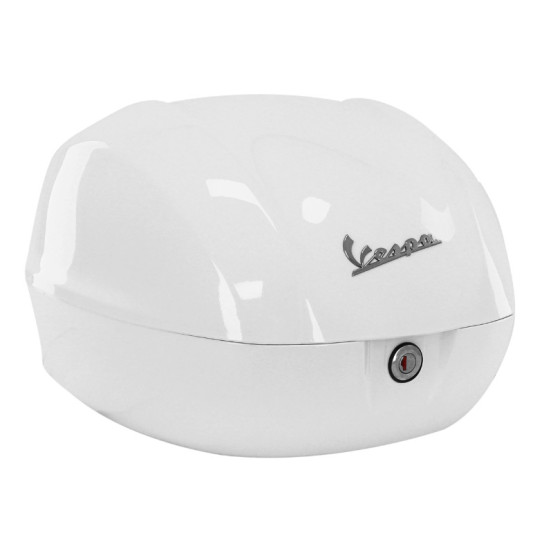 Top case 32L origine Piaggio 50 / 125 Vespa Primavera/ Sprint / PX après 2013 blanc 544