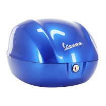 Top case 32L origine Piaggio 50 / 125 Vespa Primavera/ Sprint après 2013 bleu 261/A