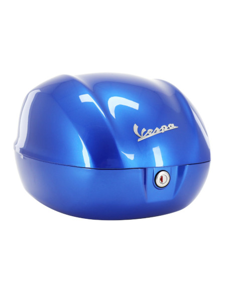 Top case 32L origine Piaggio 50 / 125 Vespa Primavera/ Sprint après 2013 bleu 261/A