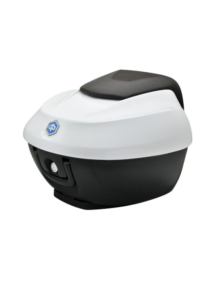 Top case 36L origine Piaggio 300 / 400 Beverly 2021-2024 blanc luna XB3 533