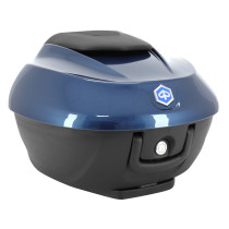 Top case 36L origine Piaggio 300 / 400 Beverly 2021-2024 bleu oxygen B12