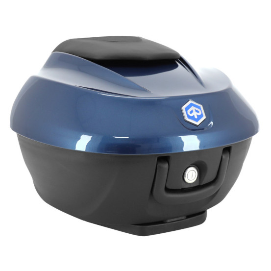 Top case 36L origine Piaggio 300 / 400 Beverly 2021-2024 bleu oxygen B12