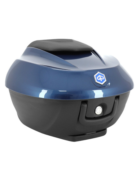 Top case 36L origine Piaggio 300 / 400 Beverly 2021-2024 bleu oxygen B12