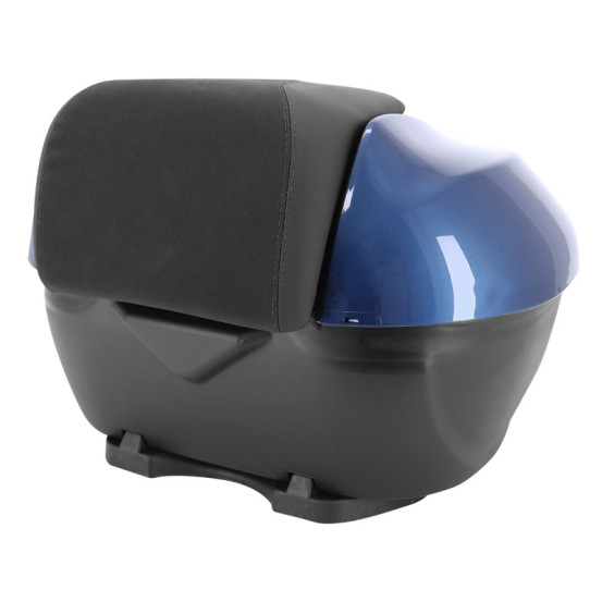 Top case 36L origine Piaggio 300 / 400 Beverly 2021-2024 bleu oxygen B12