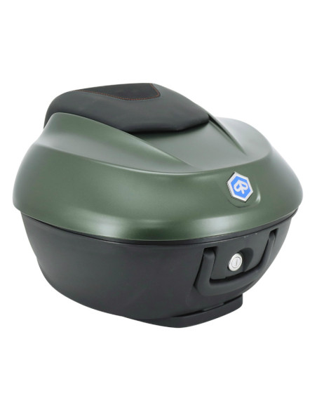 Top case 36L origine Piaggio 300 / 400 Beverly 2021-2024 vert jungle XV7 333/A