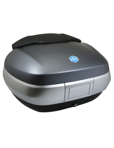 Top case 50L avec support origine Piaggio 300 / 500 MP3 2014-2016 gris 742/B
