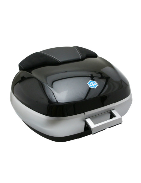 Top case 50L avec support origine Piaggio 300 / 500 MP3 2014-2016 noir 91/B