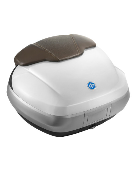 Top case 50L avec support origine Piaggio 300 / 500 MP3 2014-2017 blanc 505/A