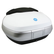 Top case 50L avec support origine Piaggio 300 / 500 MP3 2014-2017 blanc 533