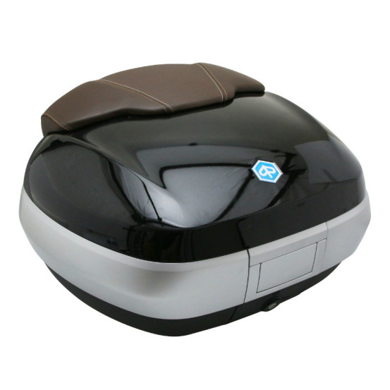 Top case 50L avec support origine Piaggio 300 / 500 MP3 2014-2017 noir univers 91/B
