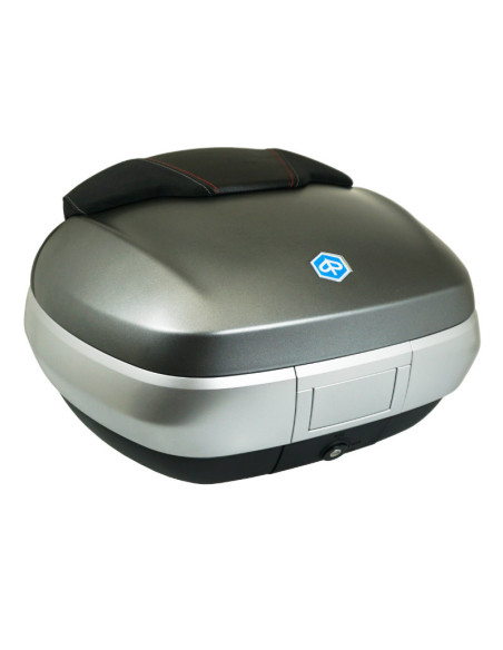Top case 50L avec support origine Piaggio 300 / 500 MP3 2016-2028 gris 785/A