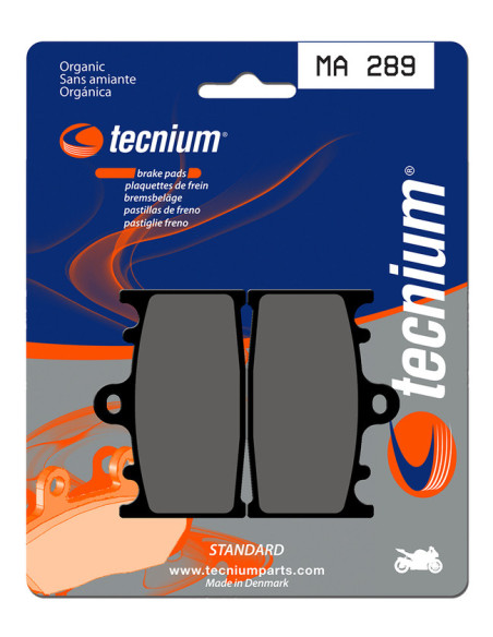 Plaquettes de frein TECNIUM 289 MA