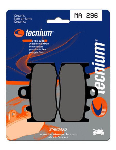 Plaquettes de frein TECNIUM 296 MA