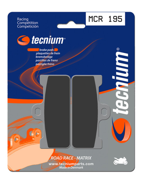 Plaquettes de frein TECNIUM 195 MCR
