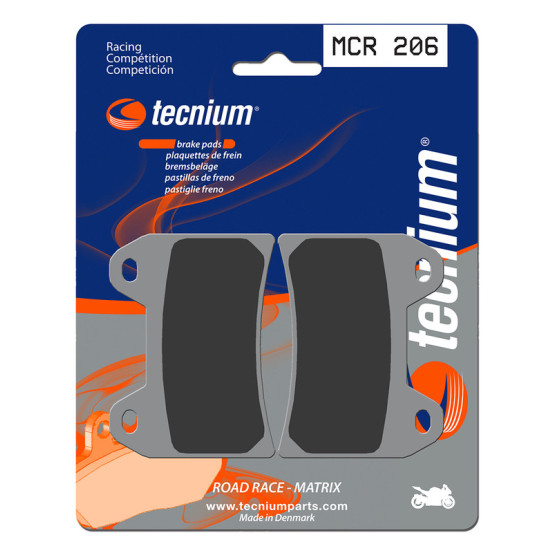 Plaquettes de frein TECNIUM 206 MCR