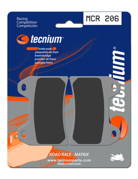 Plaquettes de frein TECNIUM 206 MCR