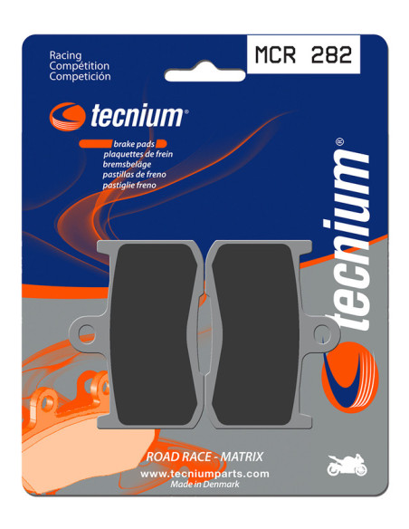 Plaquettes de frein TECNIUM 282 MCR