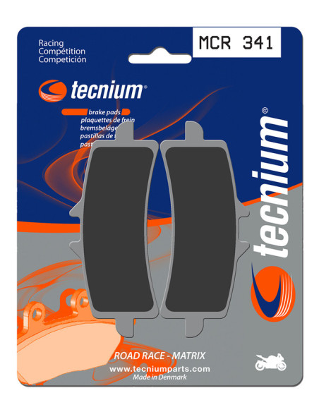 Plaquettes de frein TECNIUM 341 MCR